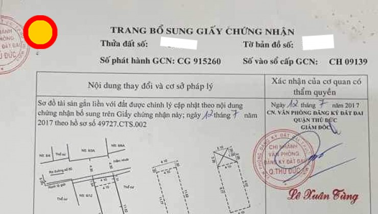 Bán nhà Hiệp Bình Chánh - Thủ Đức- hẽm ôtô - 3 tầng - 4PN – giá 5.3 tỷ.